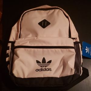 Icey pink /black adidas school bag